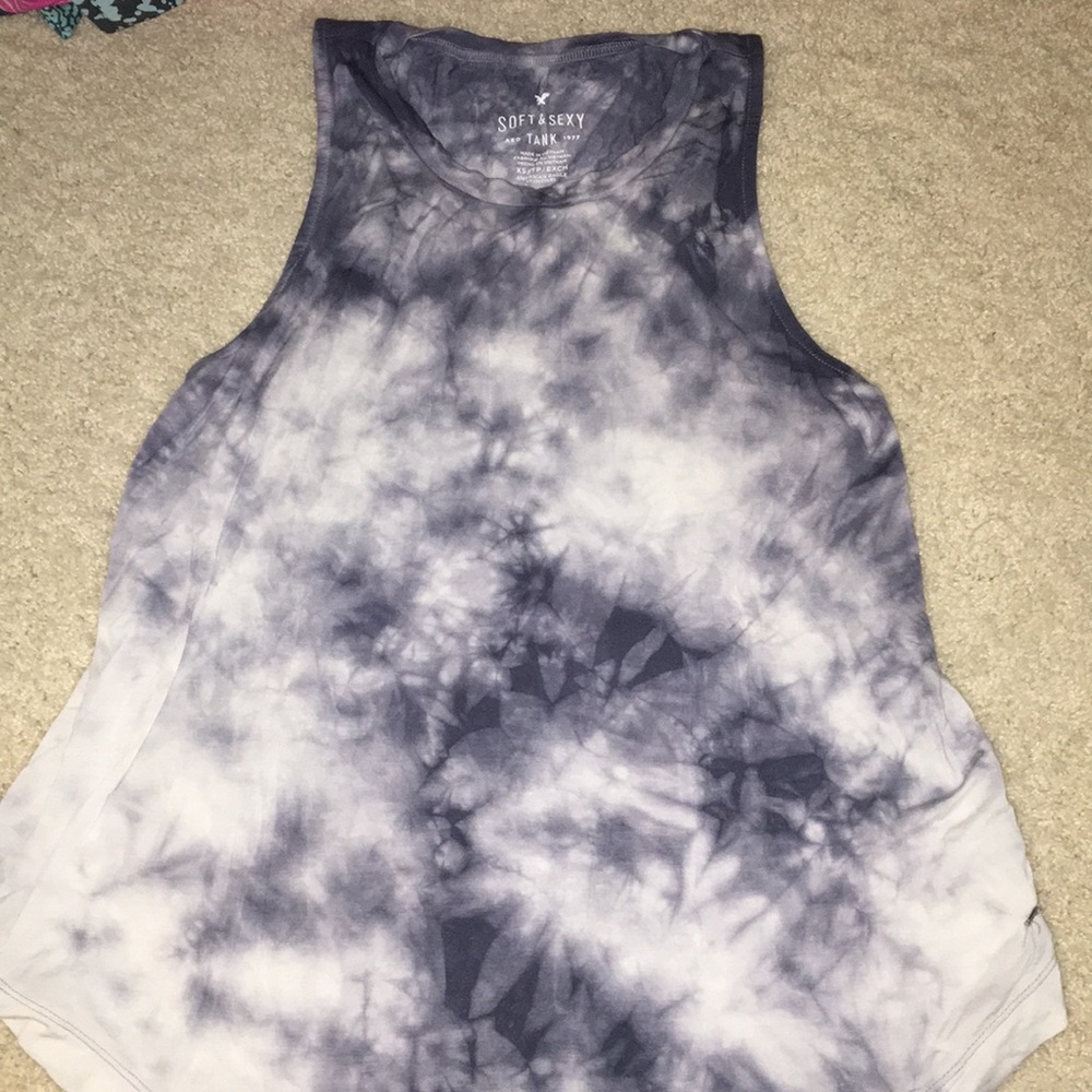 American Eagle tie dye soft and sexy flowy tank